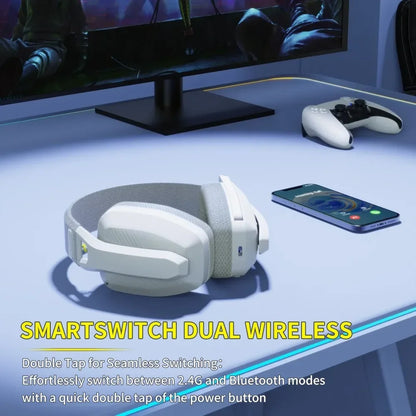 Wireless Gaming Headset With Mic – 2.4GHz & Bluetooth