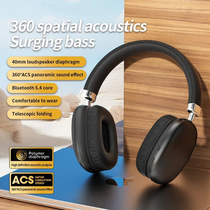 Bluetooth Over-Ear Headphones – Wireless & Wired with Mic