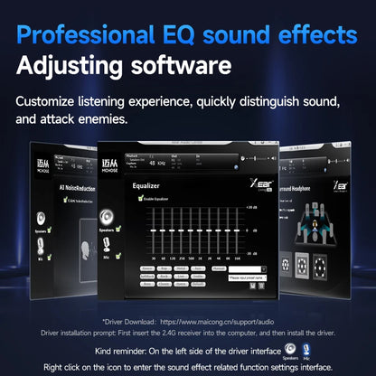 Wireless Gaming Headset With Mic – 3-Mode Bluetooth